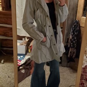 Soft Brushed Canvas Jacket - Powder Blue - DL